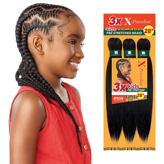 3x Xpressions Pre-Stretched Braid- Kids